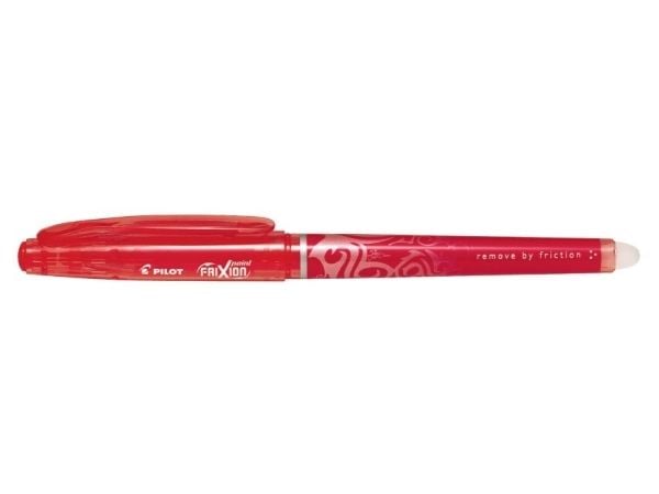Pilot FriXion Point - Rulleballpenn - rød - varmesensitivt gel-blekk - 0.5 mm - ekstra fin - med viskelær