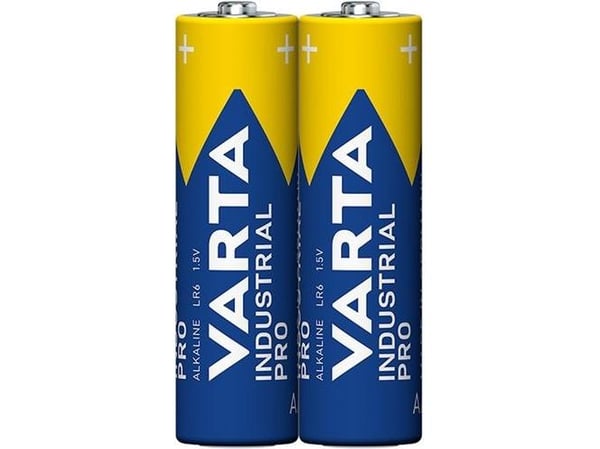 Varta Industrial Pro, Engangsbatteri, AA, Alkalinsk, 1,5 V, 2 stykker