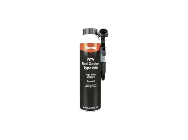Kema RTV Gasket Red 650 - 200ml, stærk industri silikonegummi