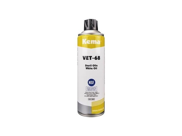 Kema steril olie VET-68 - UN 1950 Arosoler, Brandfarlige 2.1. 500ml spray