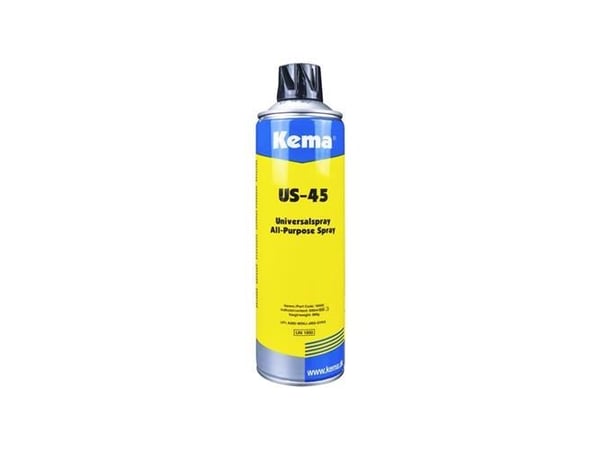 Universalspray 500 ml US-45 - Eksklusiv afgift. UN 1950 Arosoler, Brandfarlige 2.1.