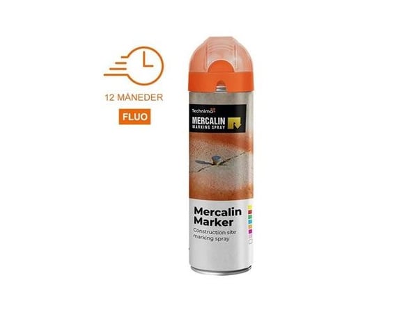Mercalin® Marker FL mærkespray, fluorescerende orange