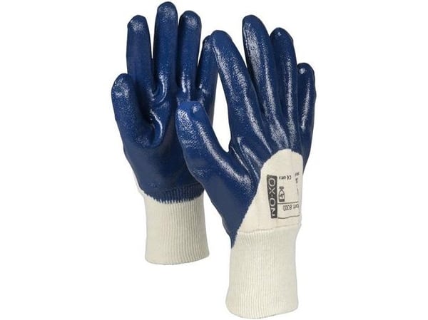 Doppelfingerhandskar NBR comfort 8300 blå 10