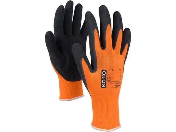 Arbetshandske Comfort 1301 svart/orange 10