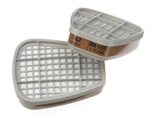 3M K6055, Kaasu- & höyrypatruuna, 1 kpl, A2, Harmaa