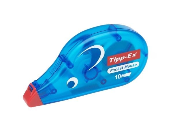 Tipp-Ex Pocket Mouse - Retterulle - 4.2 mm x 10 m - transparent blå