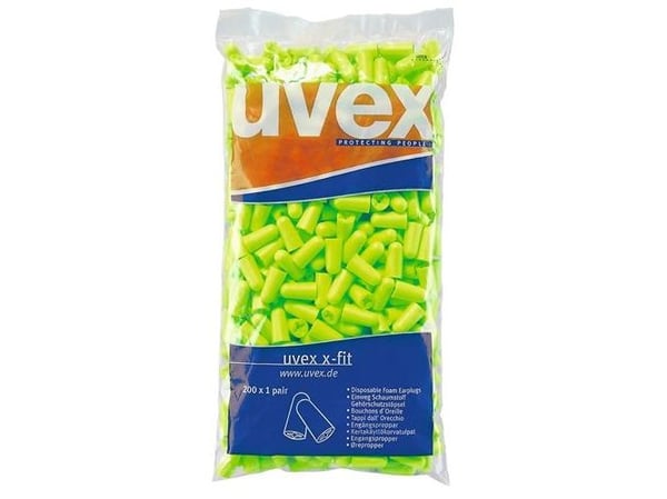 Uvex 2112003, Engangsøreplugg, In-ear, Grønn, Trådløs, 37 dB, Polybag