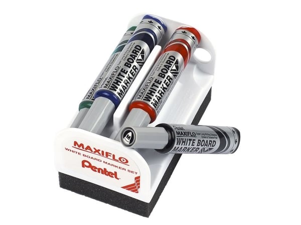 Tavlemarkører Pentel Maxiflo, runde, assorterte farger