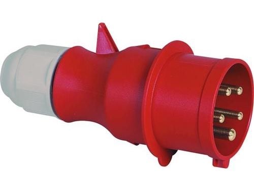 BALS CEE StikpropH6 400V 32A 5 polet RødMed Multigrip, SkrueterminalerIP44, polyamidi