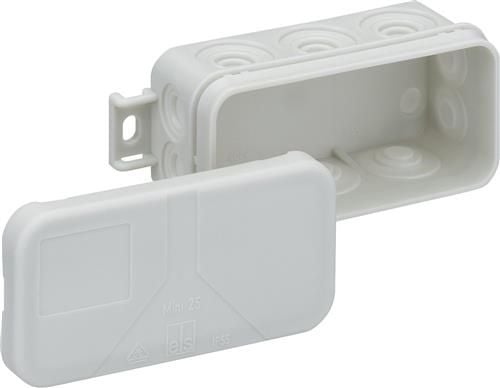 SPELSBERG kopplingsdosa Mini 25 89x43x37 mm IP55 halogenfri grå