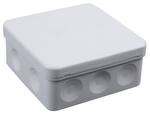 ABB förgreningsdosa IP65 vit (RAL9003), halogenfri, 400V, -15...+60°C, 10xØ19mm membran kabelingång, 105x105x46mm