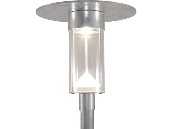 DeKaLED G5 parkarmatur f/Ø60mm mast Galvaniseret LED DLM ES 27W 3K 2566Lm KL II 5M kabel 230V IP44 IK10