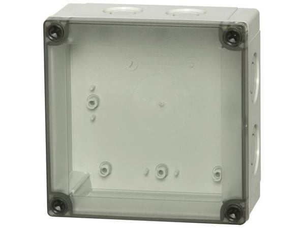 Fibox PCM 125/75 T 6016908 Universalkabinetti 130 x 130 x 75 Polykarbonaatti Gråhvid (RAL 7035) 1 kpl