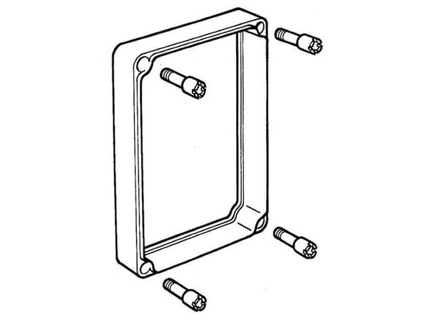 Fibox EKJZR Mellemramme (L x B x K) 280 x 190 x 50 mm Polykarbonaatti Gråhvid (RAL 7035) 1 kpl