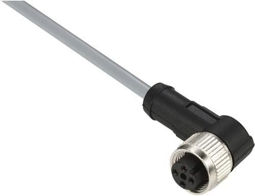 Anturikaapeli PVC M12 M12 4-nastainen naaras kulmikas 10 metriä XZCPV1241L10 XZCPV1241L10
