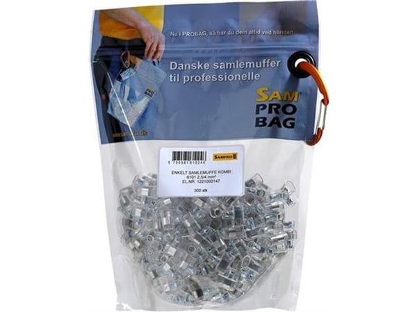 Samlemuffe 2,5 mm² enkelt Klar med krydskærv (300) Probag