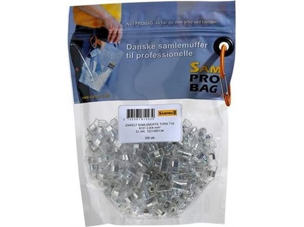 Samlemuffe 2,5 mm² enkelt med Torx10 (300) Probag