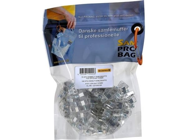 Samlemuffe 100x2,5 mm² +75x10 mm² dobbelt med krydskærv Probag