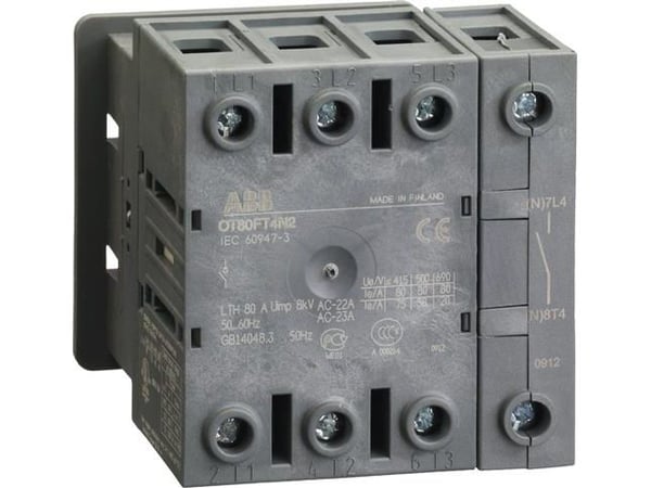 ABB Etuasennettu kuorman katkaisukytkin 80A 4-napainenAC23