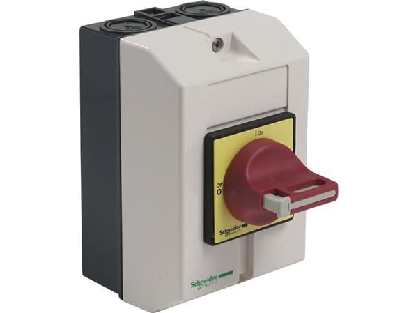 Schneider Electric VCF01GE, Kiertokytkin, 3P, Valkoinen, Punainen, IP65, 16 A, 90 mm