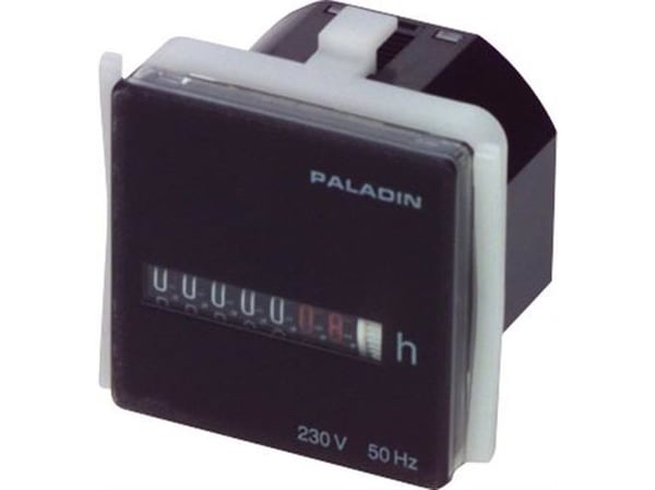 PALADIN Timetæller for låge48x48 mm, 230V AC/60 Hz