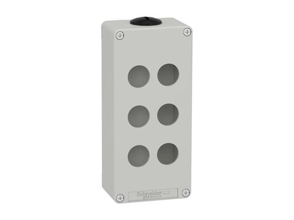 Trykknapkasse XAPD 6xØ22 175x80x51,5mm