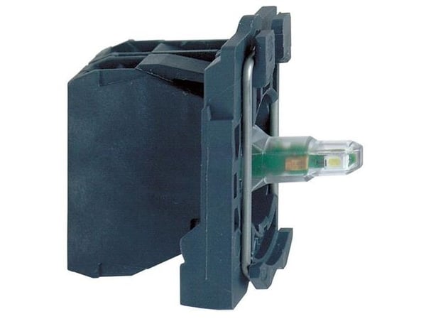 Lampkropp med LED vit 1Br 24V AC/DC ZB5AW0B12