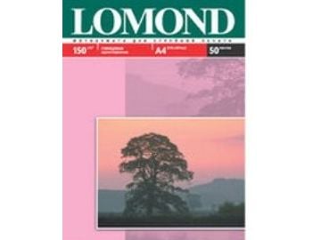 Lomond 0102018, Gloss, 150 g/m², A4, Hvit, 50 ark, 210 mm