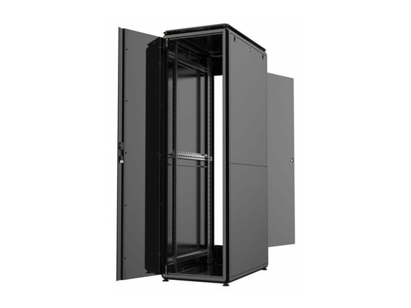 Lanview by Logon Data Line - Rack skap - 600 x 1000 mm, data line - free-standing - svart - 42U - 19"