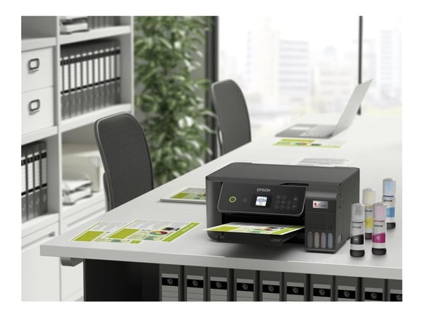 Epson EcoTank ET-2871, bläckstråleskrivare, färgutskrift, 5760 x 1440 dpi, färgkopiering, A4, svart