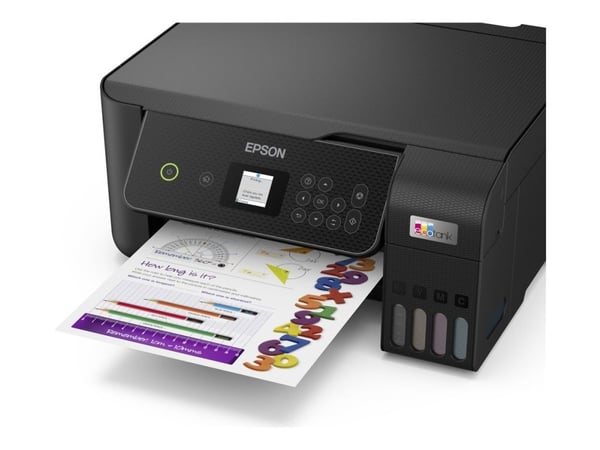 Epson EcoTank ET-2871, bläckstråleskrivare, färgutskrift, 5760 x 1440 dpi, färgkopiering, A4, svart