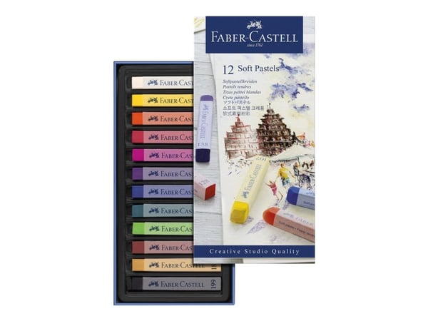 Faber-Castell STUDIO QUALITY - Fargeblyant - myk pastell - assorterte farger (en pakke 12)