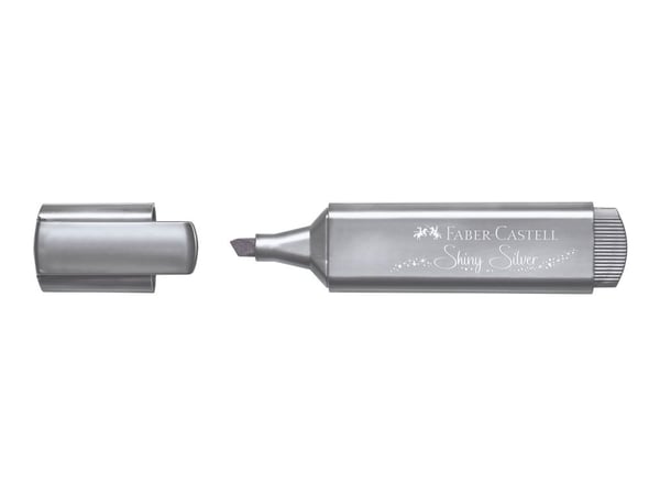 Faber-Castell TEXTLINER 46 Metallic - Markeringspenn - shiny silver - vannbasert blekk - 1-2-5 mm
