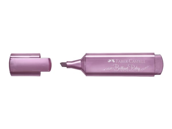 Faber-Castell TEXTLINER 46 Metallic - Markeringspenn - brilliant ruby - vannbasert blekk - 1-2-5 mm
