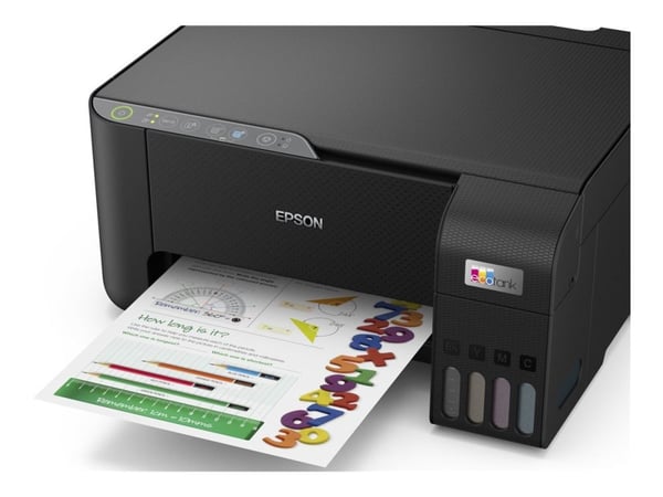 Epson EcoTank ET-2862 - Multifunksjonsskriver - farge - ink-jet - ITS - A4 (medie) - opp til 10 spm (trykking) - 100 ark - Wi-Fi, USB - svart
