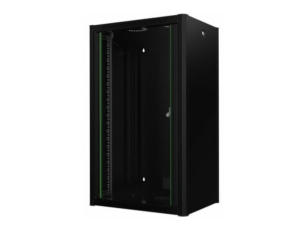 Lanview by Logon - Rack skap - 60 x 45, pro - veggmonterbar - svart, RAL 9005 - 20U - 19"