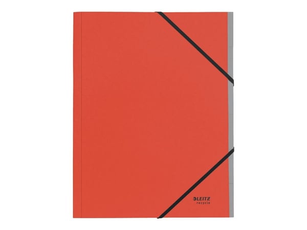 Leitz Recycle - Kortfil - 6 rom - for A4 (210 x 297 mm) - med fliker - rød