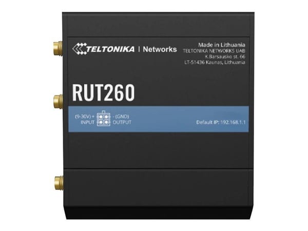 Teltonika RUT260 - Trådløs ruter - WWAN 2,4 GHz - 3G, 4G - DIN-skinnemonterbar