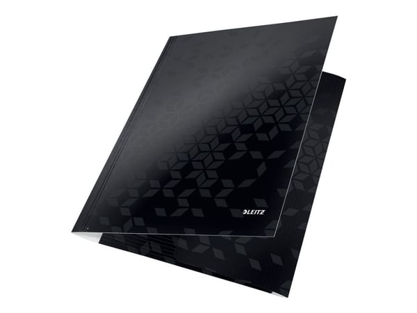 Leitz WOW - 3-fliksmappe - for A4 (210 x 297 mm) - kapasitet: 250 ark - svart