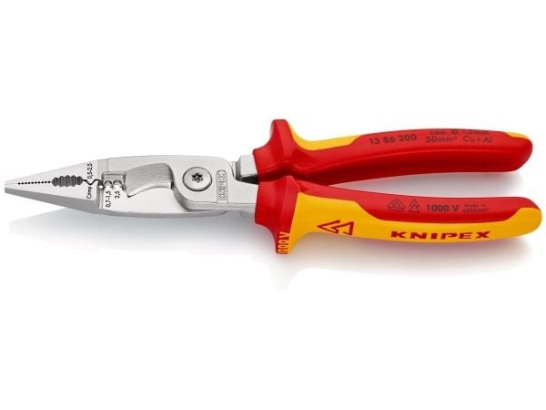 Knipex-pihdit sähkötöihin 6in1 200mm 1000V VDE (13 86 200)