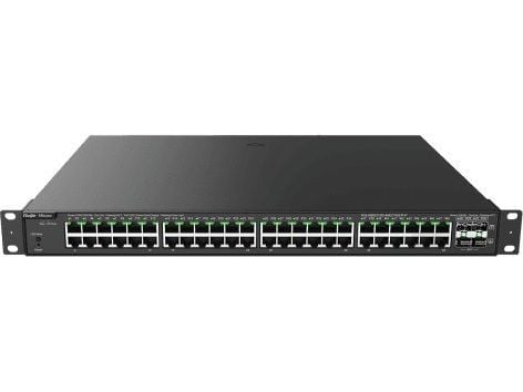 Haarukkakytkin|RUIJIE|Tyyppi L2|48x10Base-T / 100Base-TX / 1000Base-T|4xSFP|PoE-yhteydet 48|RG-NBS3100-48GT4SFP-P