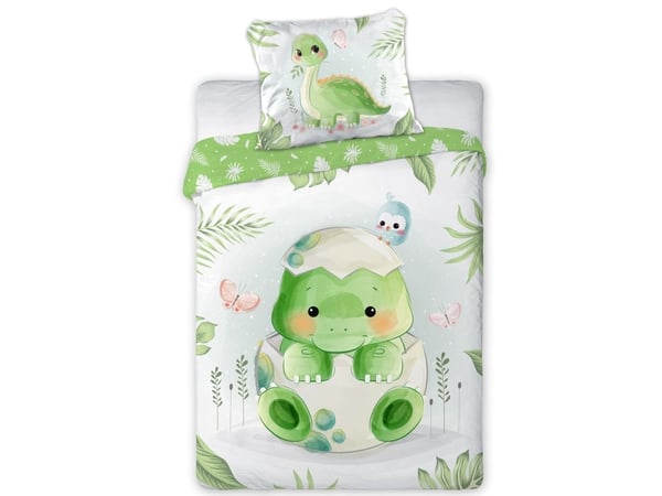 Baby Dino Junior Sengetøj 100x135 cm - 100 procent bomuld