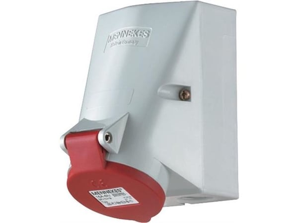 MENNEKES CEE-seinäpistorasia 5-napainen 32A 400V IP44, H6 kello TwinCONTACT (ruuviton liitäntä)