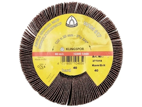 KLINGSPOR YMPÄRISTÖLEHTI 125mm WSM617 gr. 40