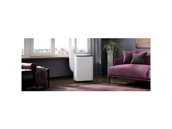 AEG AXP26U339CW, Forflyttbart klimaanlegg (monoblokk), Kjøling, Avfuktende, Vifte, 9000 BTU/t, 1,2 l/t, 64 dB, R290