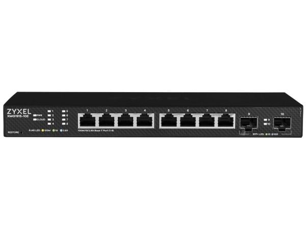 Zyxel XMG1915-10E nettverksswitch 8-port 2.5GbE, 2 x 10G SFP+