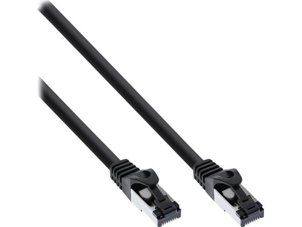 InLine 78815S, 15 m, Cat8.1, S/FTP (S-STP), RJ-45, RJ-45, Svart