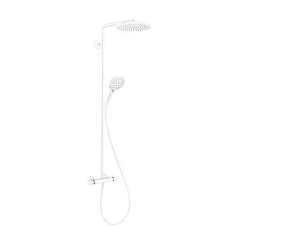 hansGrohe Raindance Select S Showerpipe 240 PowderRain mat hvid