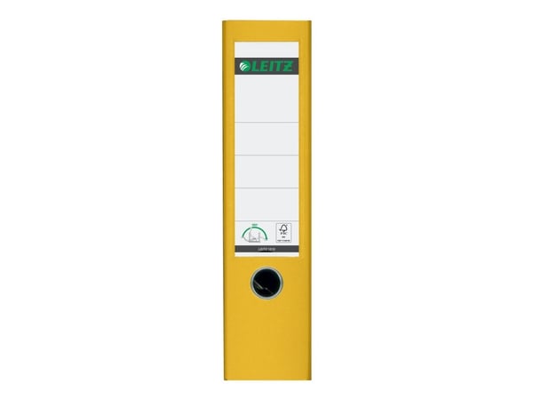 Leitz Plastic Lever Arch File A4 80mm 180° Yellow, A4, Keltainen, 500 arkkia, 8 cm