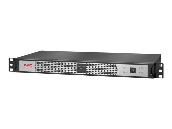 APC Smart-UPS SC SCL500RMI1UNC - UPS (kan monteres i rack) - AC 230 V - 400 watt - 500 VA - Ethernet 10/100, USB - utgangskontakter: 4 - 1U - svart...